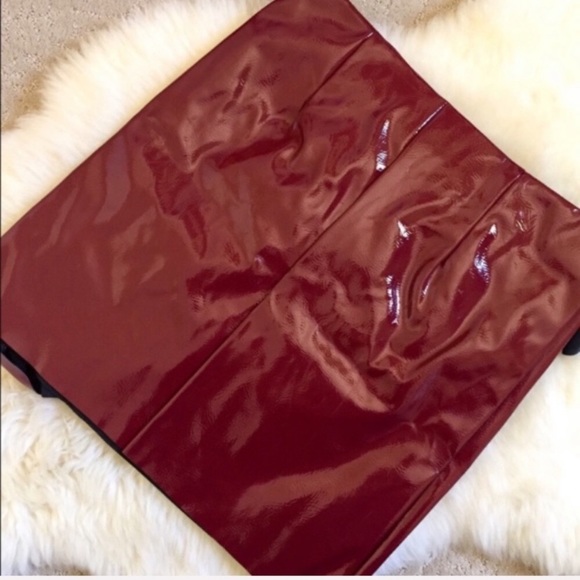 Alpha & Omega Patent Leather Ruffle Mini Skirt - Picture 5 of 5